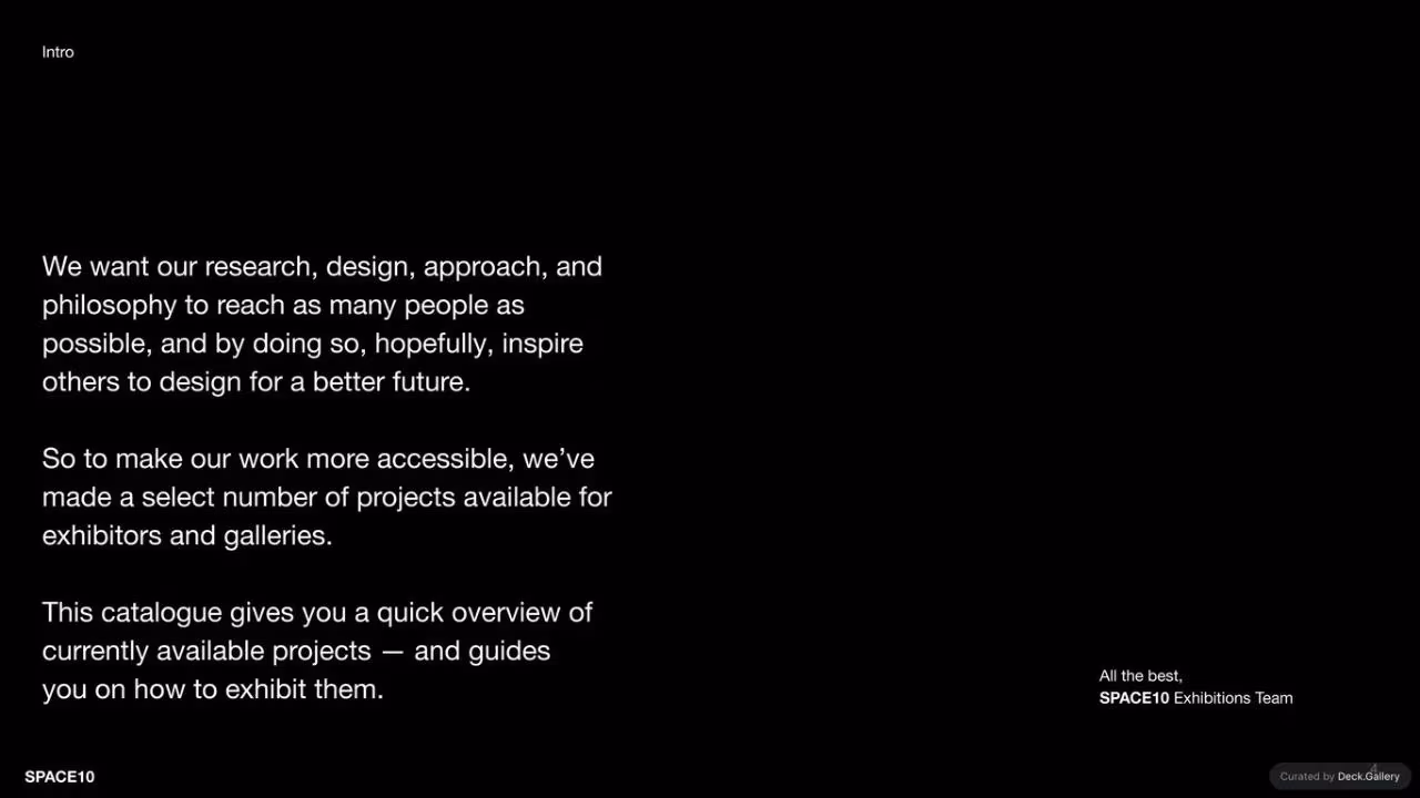SPACE10 Project Catalogue 2023, slide 4