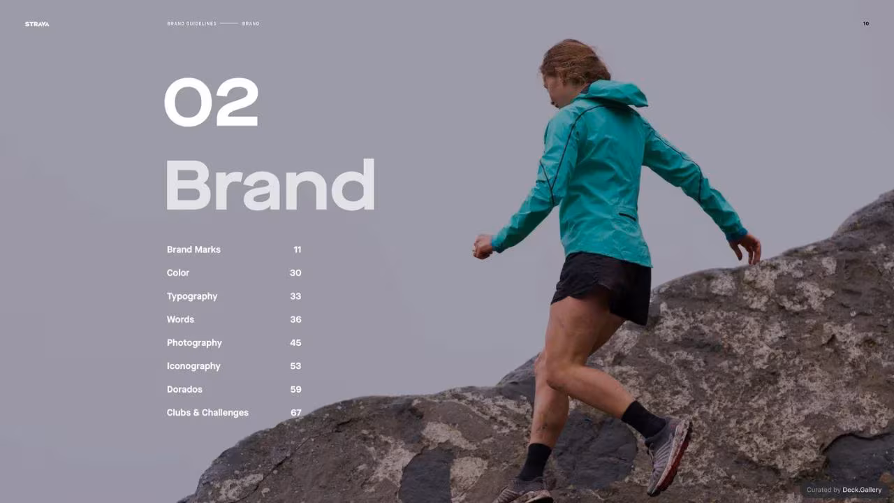 Strava Brand Guidelines 2021, slide 10