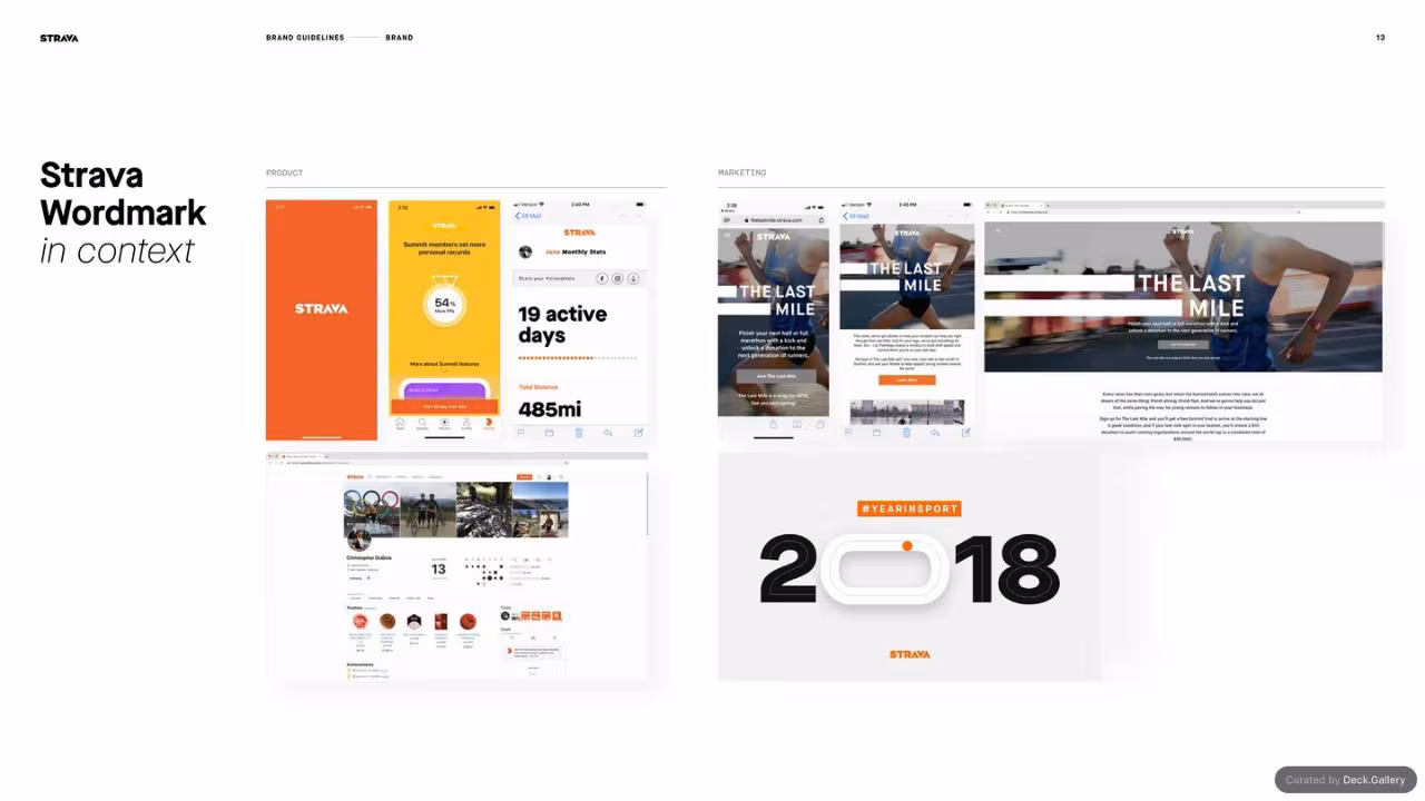 Strava Brand Guidelines 2021, slide 13