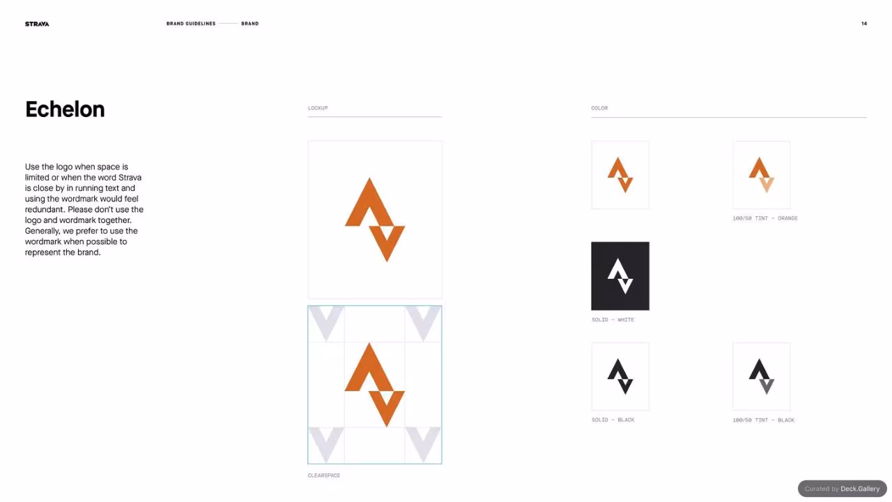Strava Brand Guidelines 2021, slide 14