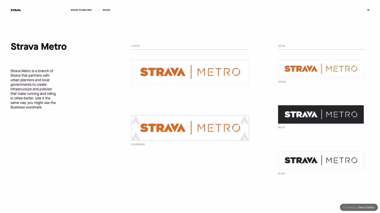 Strava Brand Guidelines 2021, slide 19