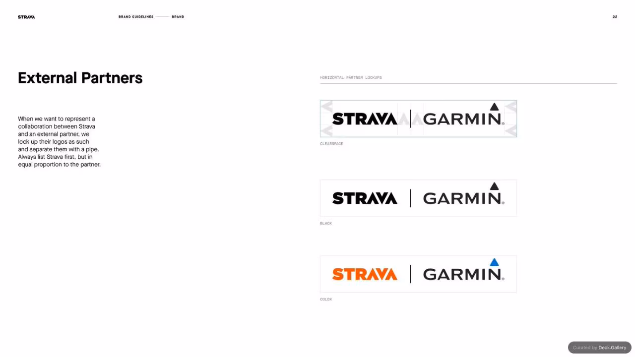 Strava Brand Guidelines 2021, slide 22