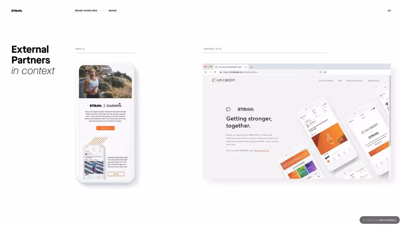 Strava Brand Guidelines 2021, slide 23