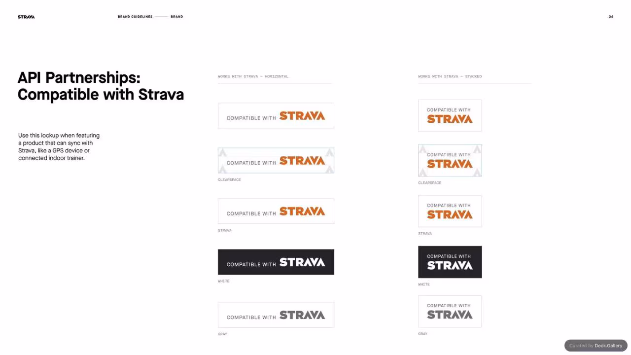 Strava Brand Guidelines 2021, slide 24