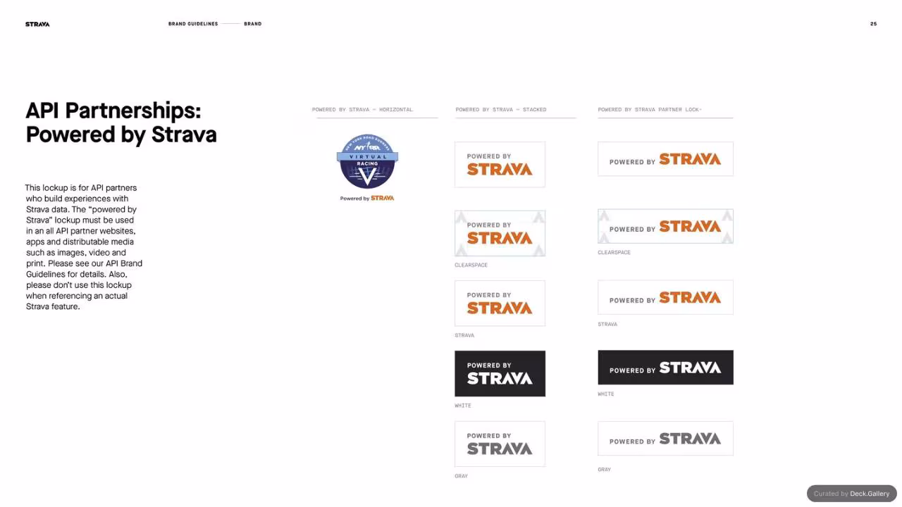 Strava Brand Guidelines 2021, slide 25