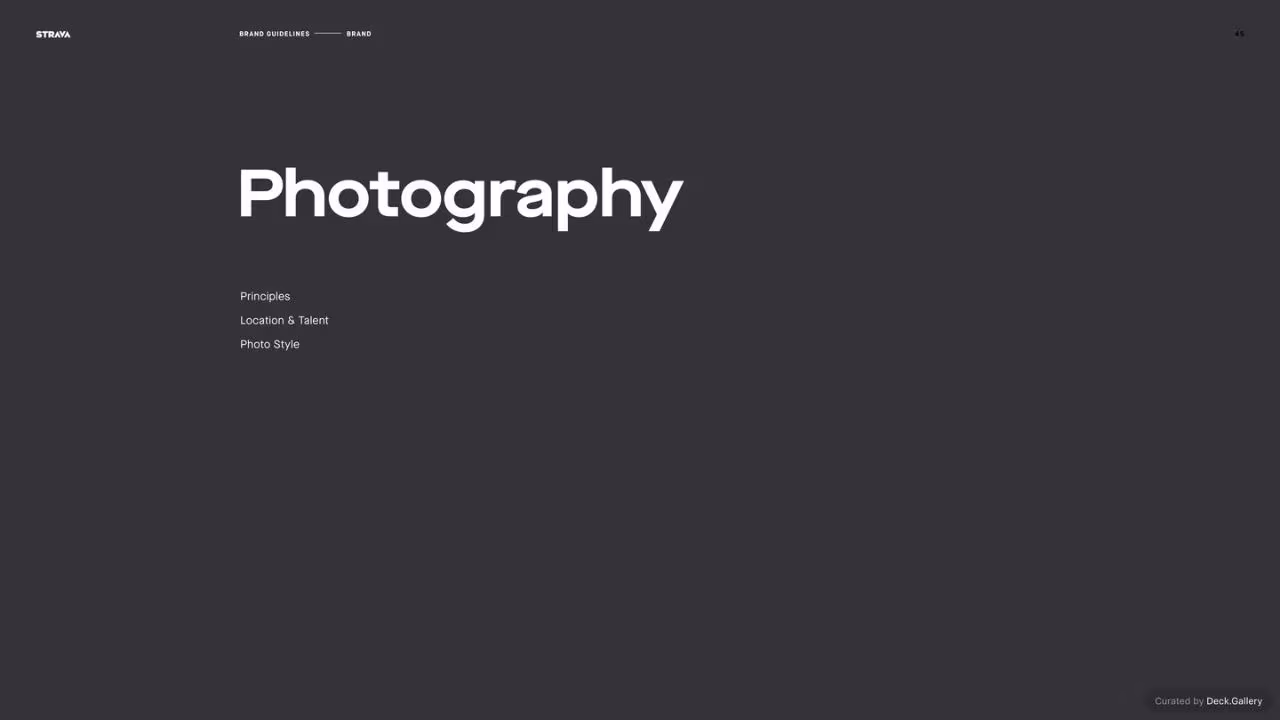 Strava Brand Guidelines 2021, slide 45