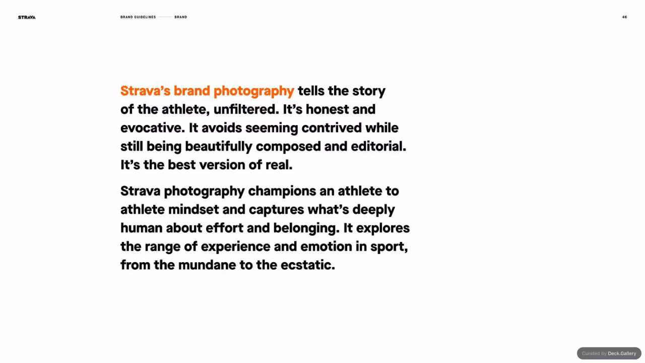 Strava Brand Guidelines 2021, slide 46