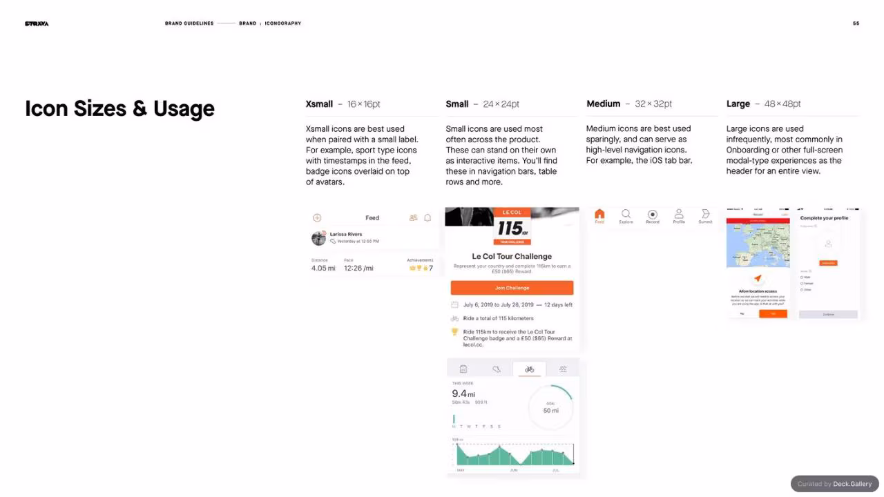 Strava Brand Guidelines 2021, slide 55
