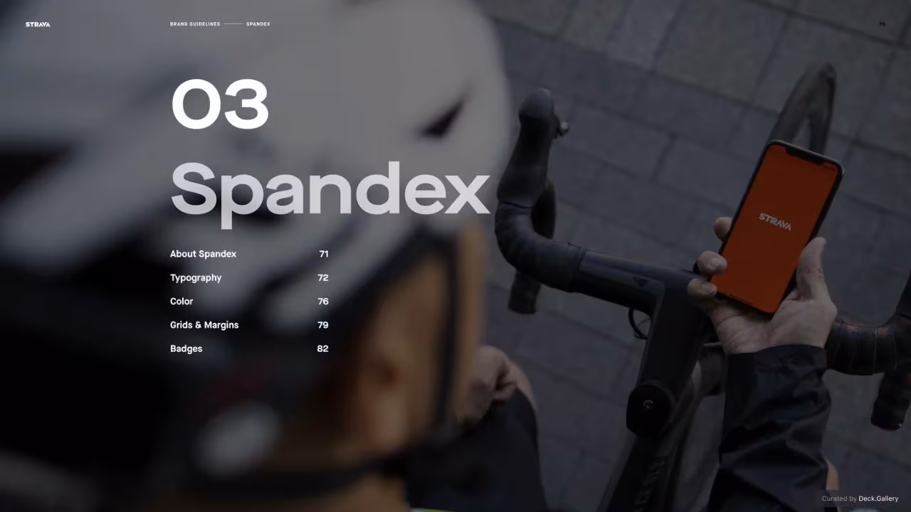 Strava Brand Guidelines 2021, slide 70