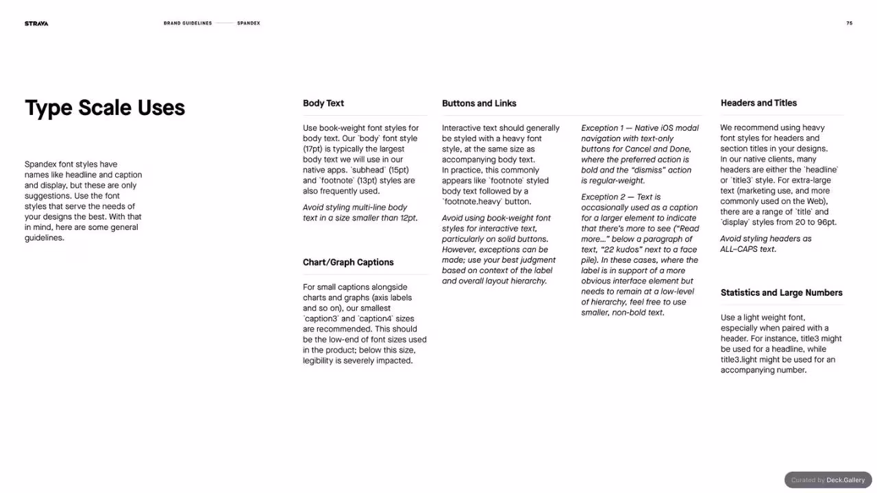 Strava Brand Guidelines 2021, slide 75