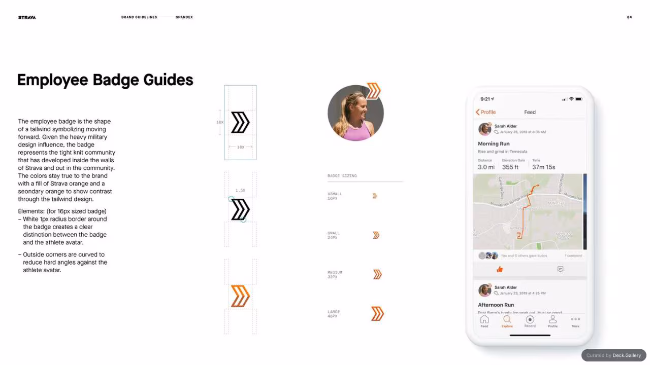 Strava Brand Guidelines 2021, slide 84