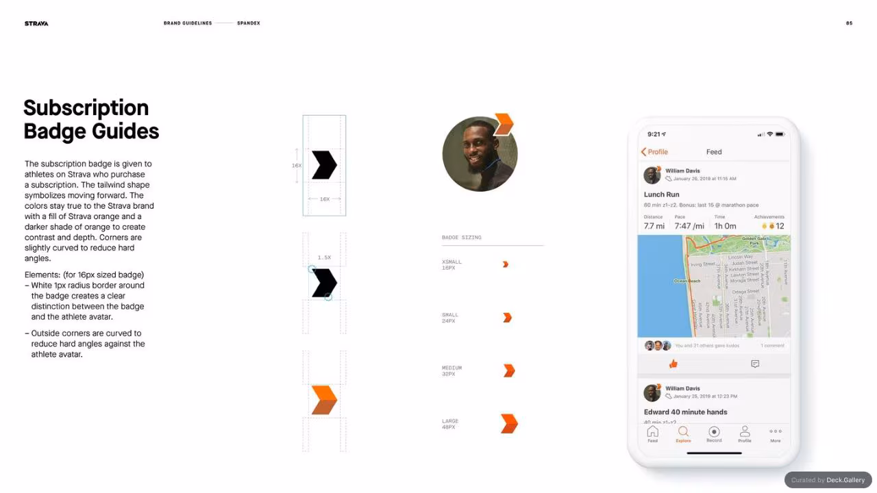 Strava Brand Guidelines 2021, slide 85