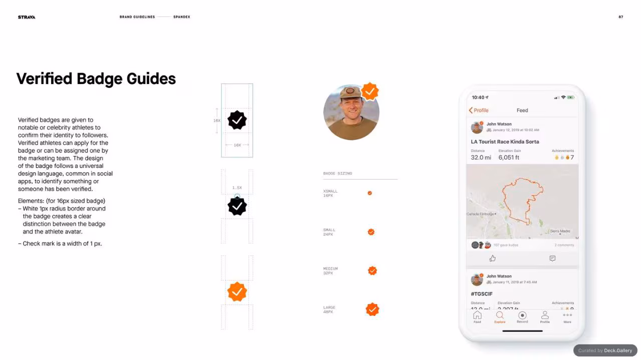 Strava Brand Guidelines 2021, slide 87