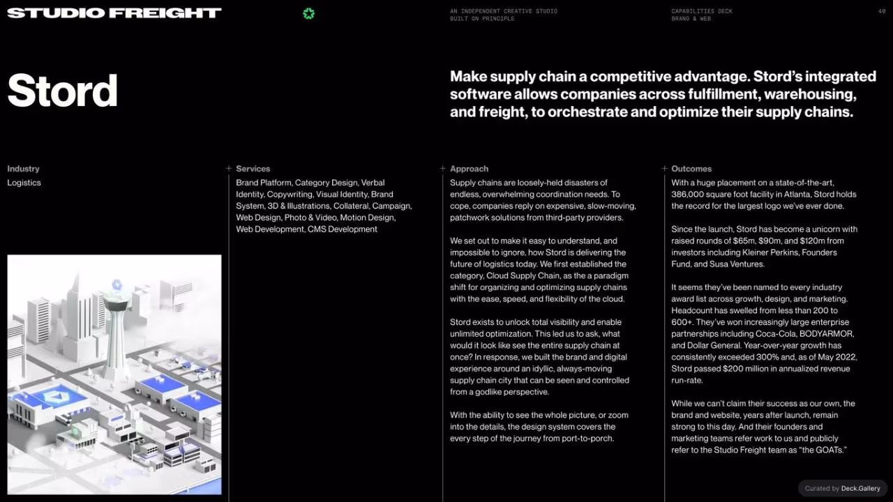 Studio Freight Capabilities Deck 2023, slide 38
