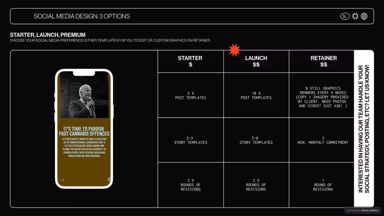 Studio Linear Packages & Pricing, slide 8