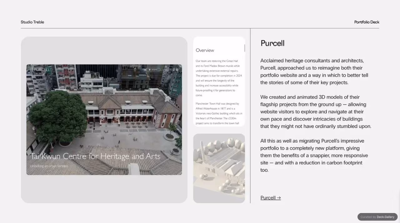 Studio Treble Portfolio Deck 2023, slide 8