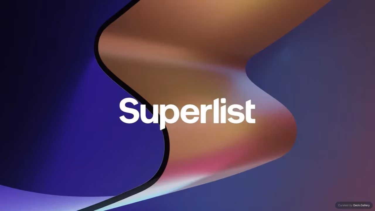 Superlist Pitch Deck 2023, slide 12