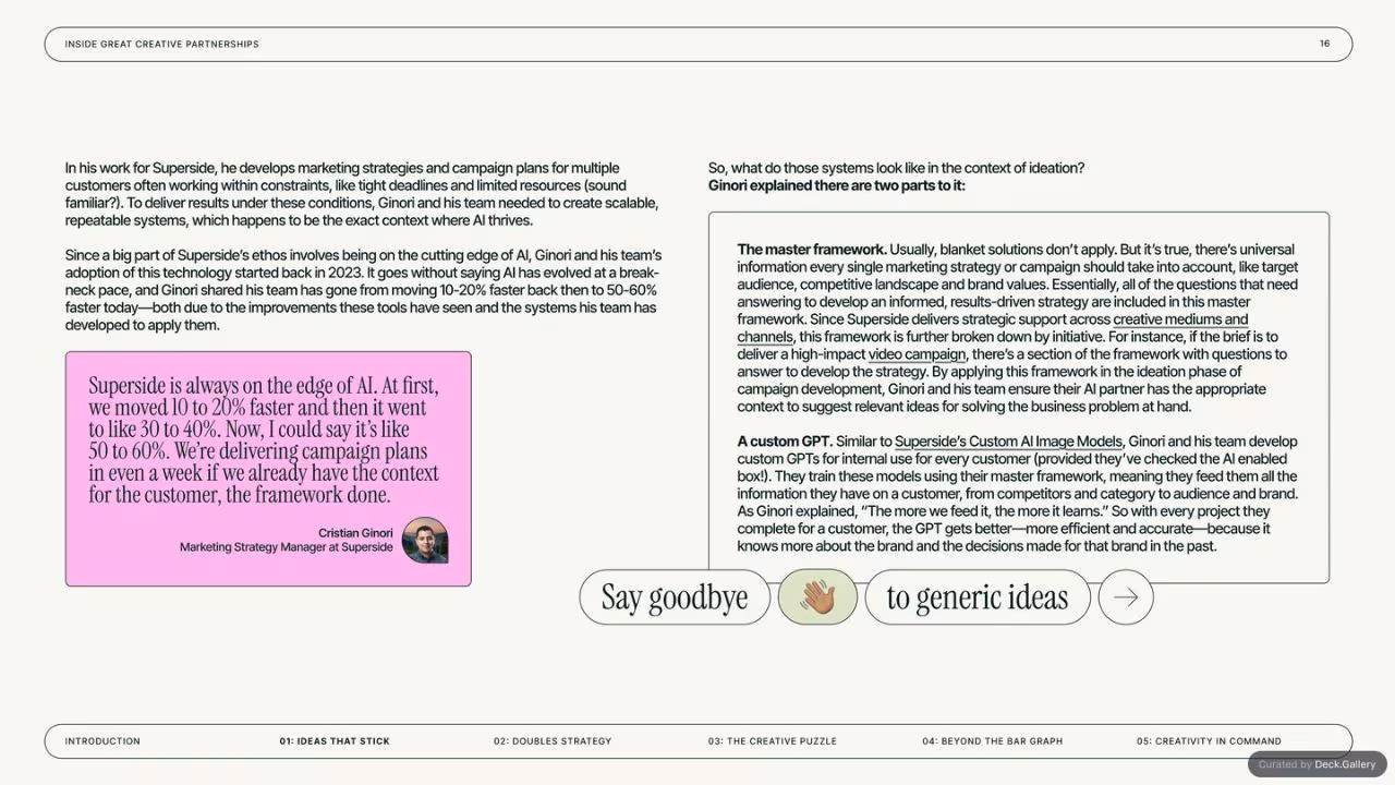Inside GREAT Creative Partnerships: Superside 2025, slide 16