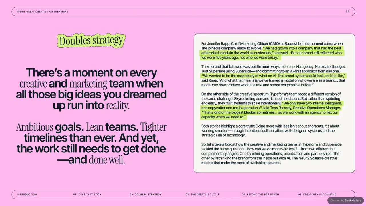 Inside GREAT Creative Partnerships: Superside 2025, slide 22