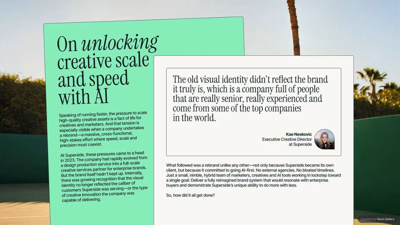 Inside GREAT Creative Partnerships: Superside 2025, slide 30