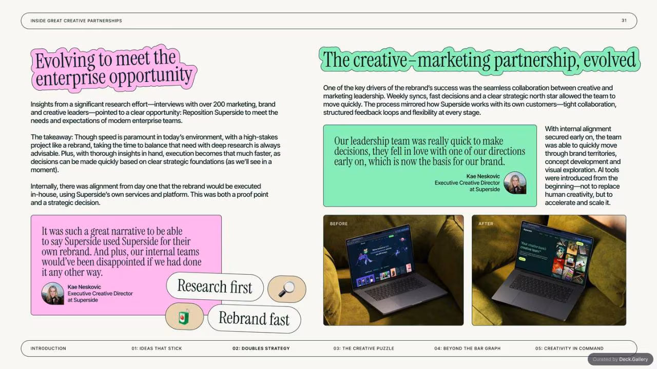 Inside GREAT Creative Partnerships: Superside 2025, slide 31