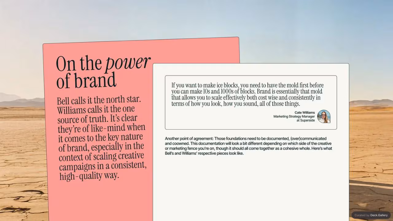 Inside GREAT Creative Partnerships: Superside 2025, slide 38