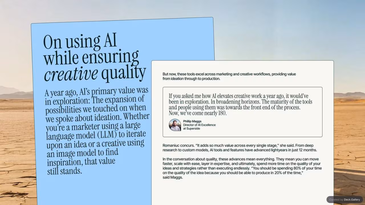 Inside GREAT Creative Partnerships: Superside 2025, slide 45