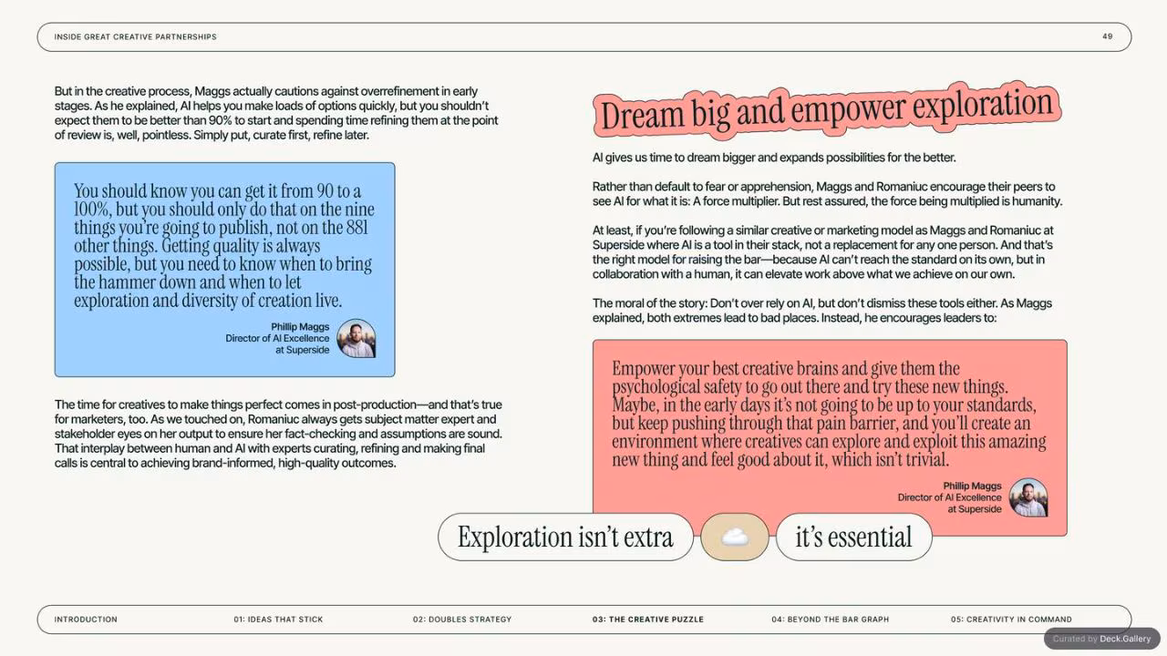 Inside GREAT Creative Partnerships: Superside 2025, slide 49