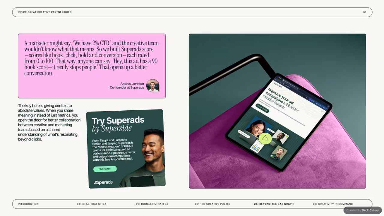 Inside GREAT Creative Partnerships: Superside 2025, slide 61