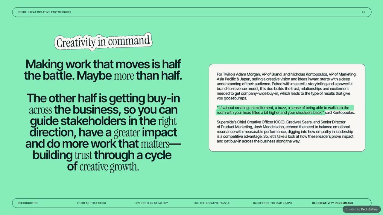 Inside GREAT Creative Partnerships: Superside 2025, slide 65