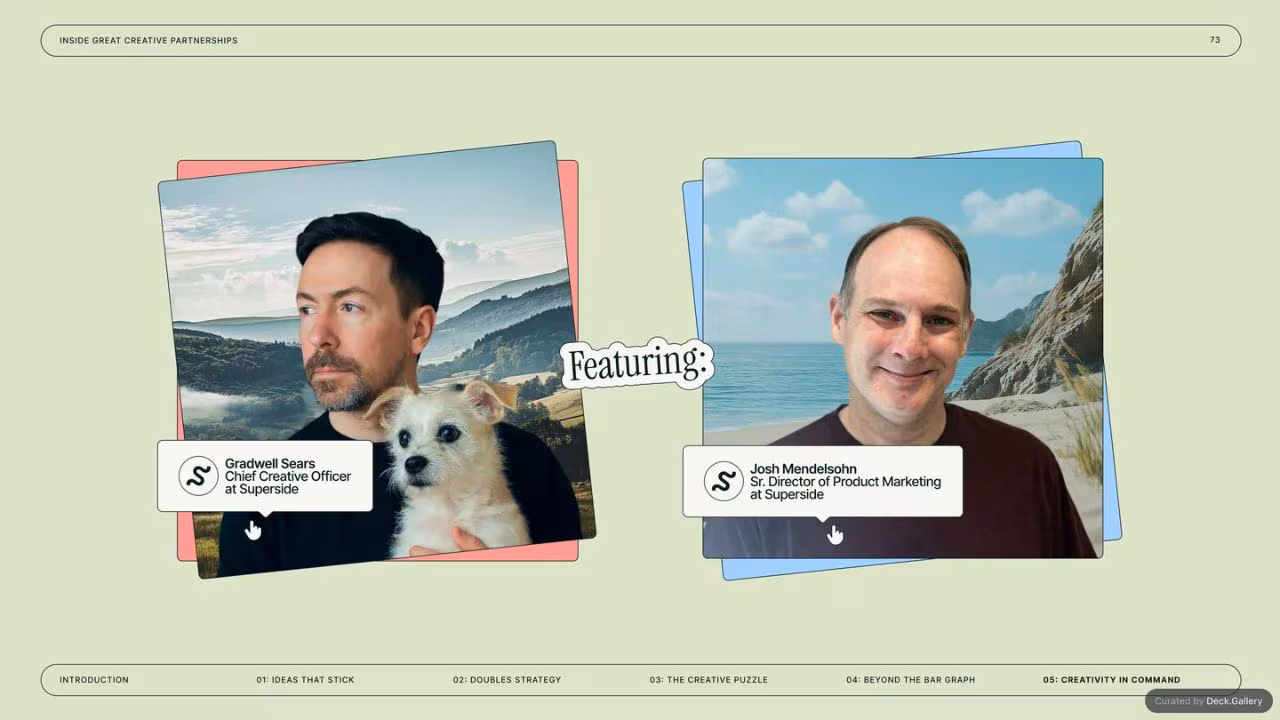 Inside GREAT Creative Partnerships: Superside 2025, slide 73