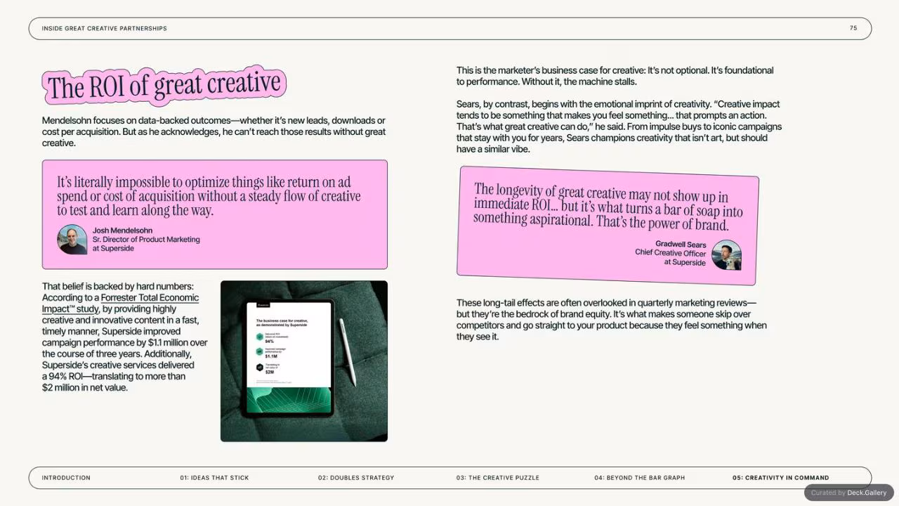 Inside GREAT Creative Partnerships: Superside 2025, slide 75