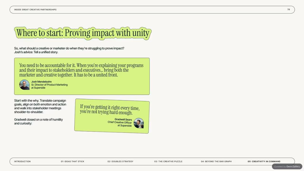 Inside GREAT Creative Partnerships: Superside 2025, slide 78
