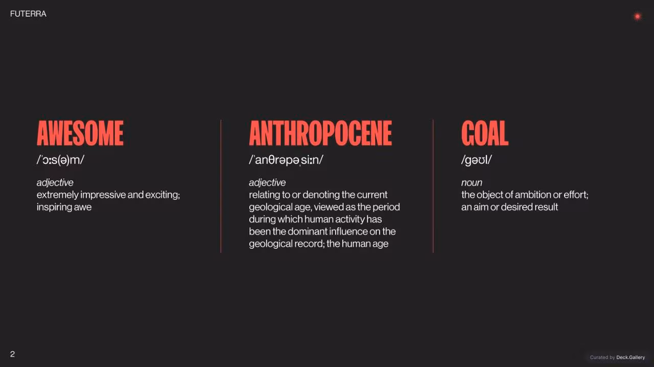 Futerra: The Awesome Anthropocene Goals, slide 2