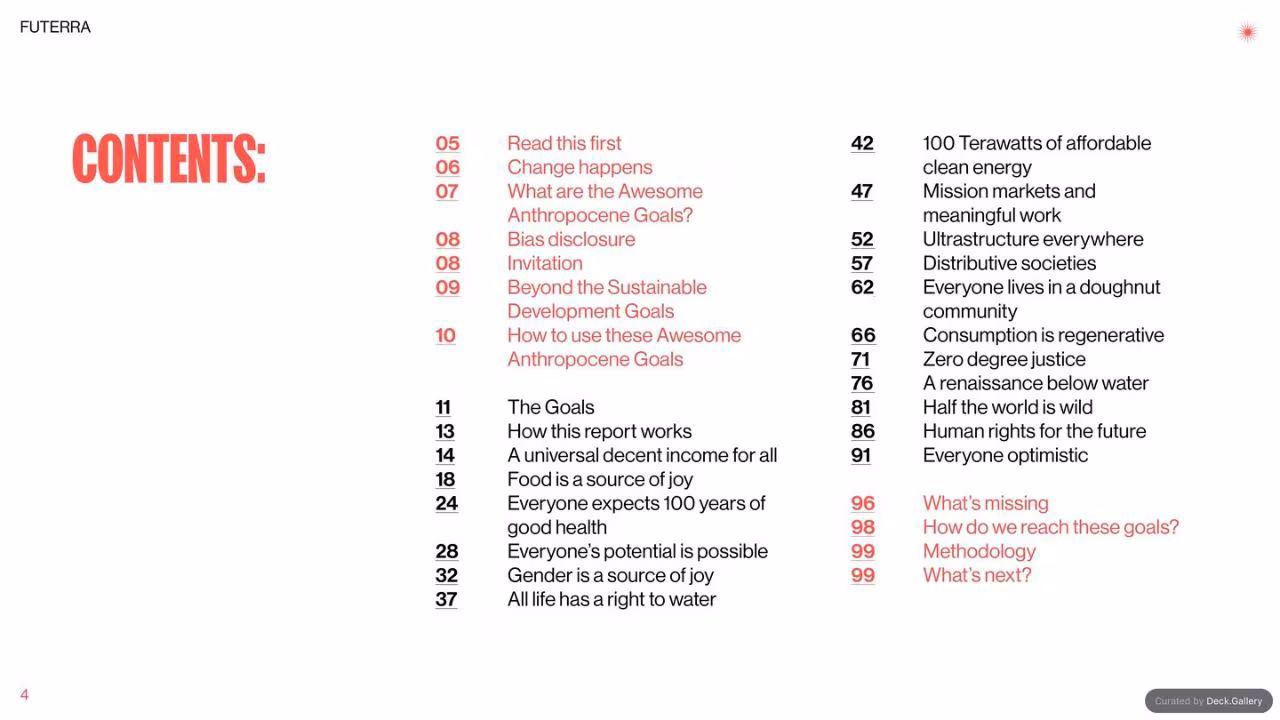 Futerra: The Awesome Anthropocene Goals, slide 4