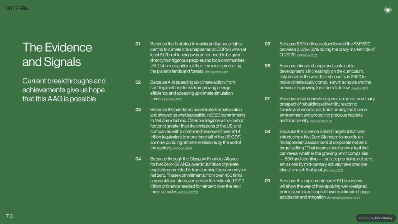Futerra: The Awesome Anthropocene Goals, slide 73