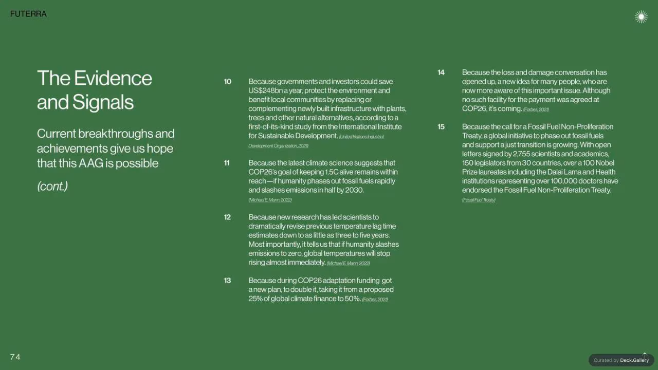 Futerra: The Awesome Anthropocene Goals, slide 74