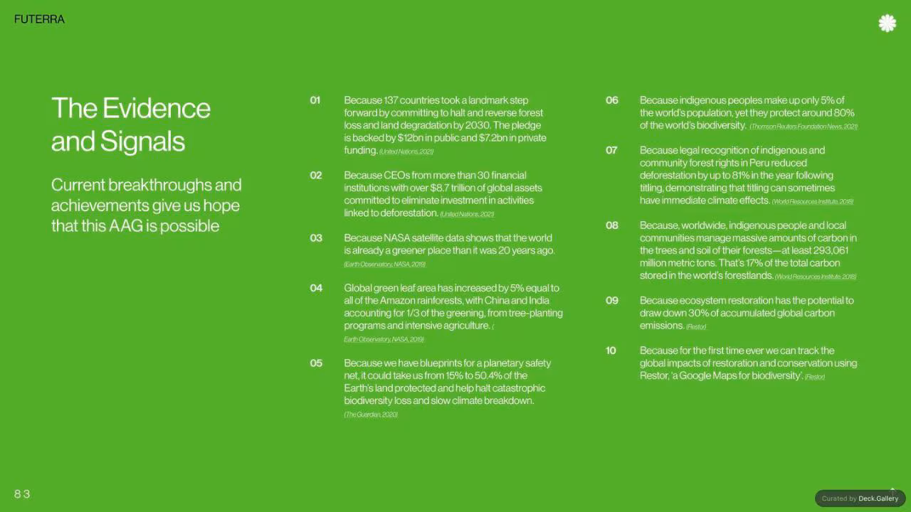 Futerra: The Awesome Anthropocene Goals, slide 83
