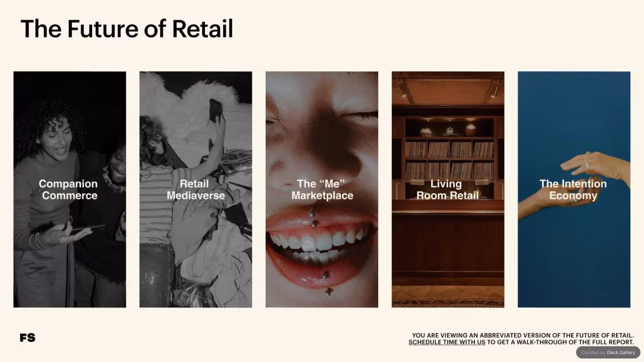 The Future of Retail, slide 4