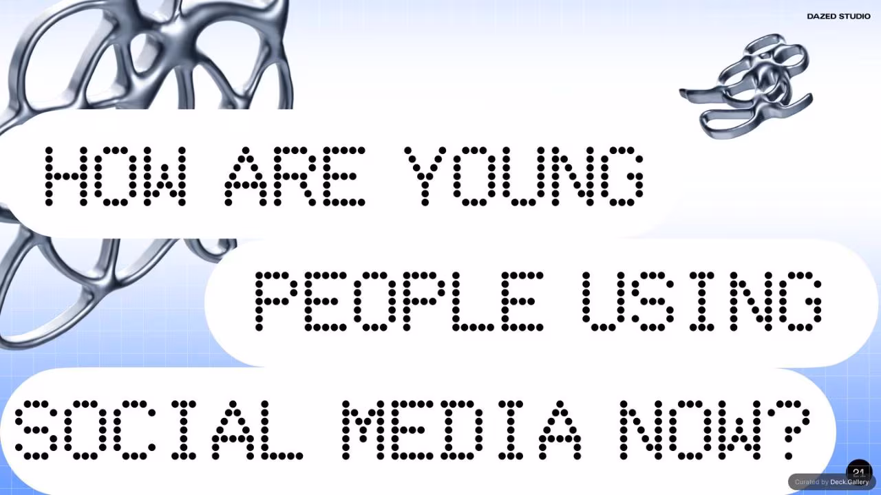 The Future of Social: Dazed Studio Research, slide 21