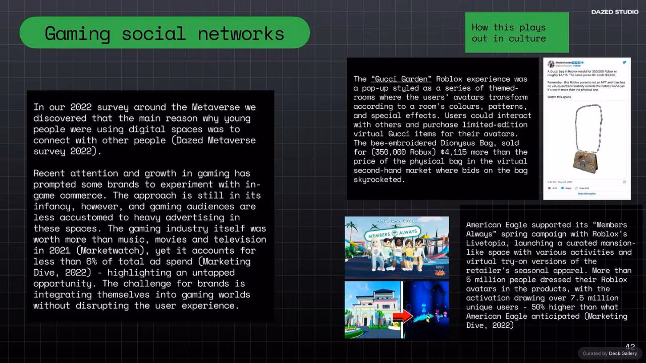 The Future of Social: Dazed Studio Research, slide 42