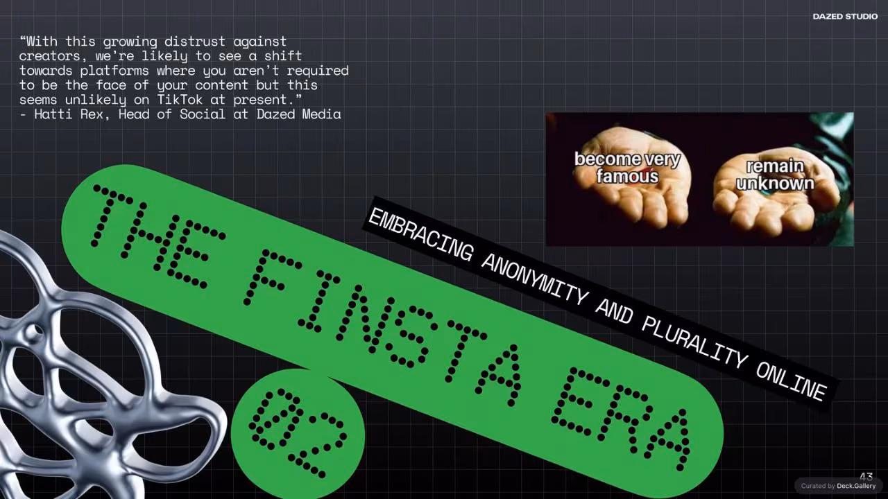 The Future of Social: Dazed Studio Research, slide 43