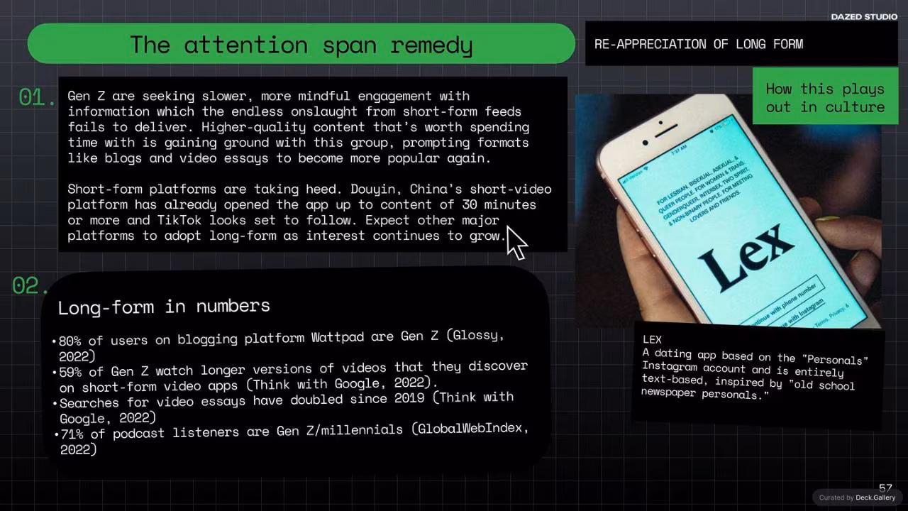 The Future of Social: Dazed Studio Research, slide 57