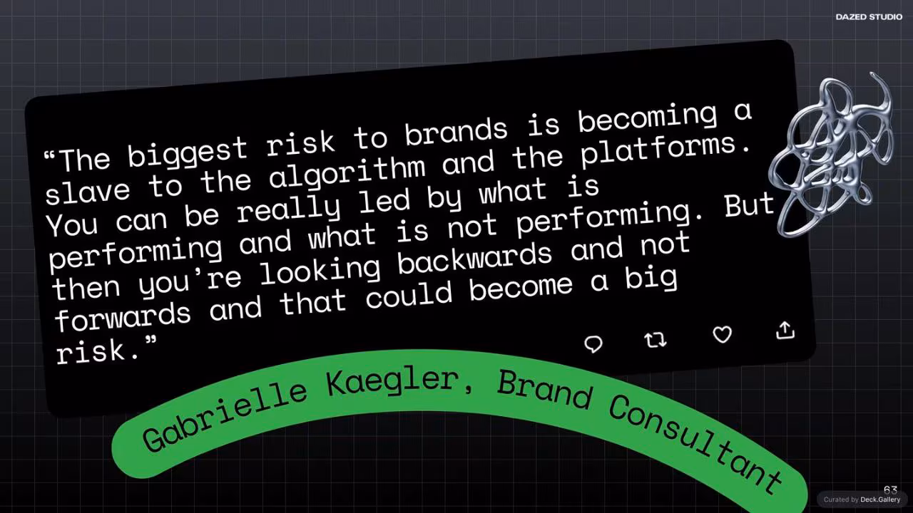 The Future of Social: Dazed Studio Research, slide 63