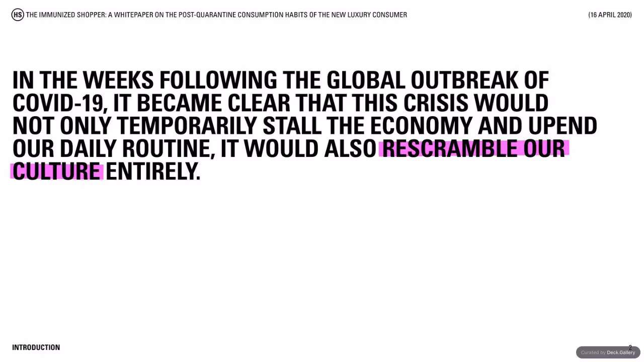 Highsnobiety: The Immunized Shopper 2020, slide 2