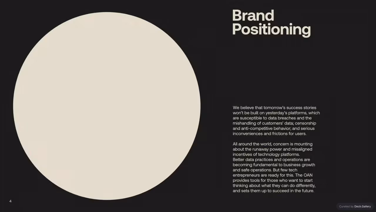 The Open Application Network Brand Guidelines, slide 3