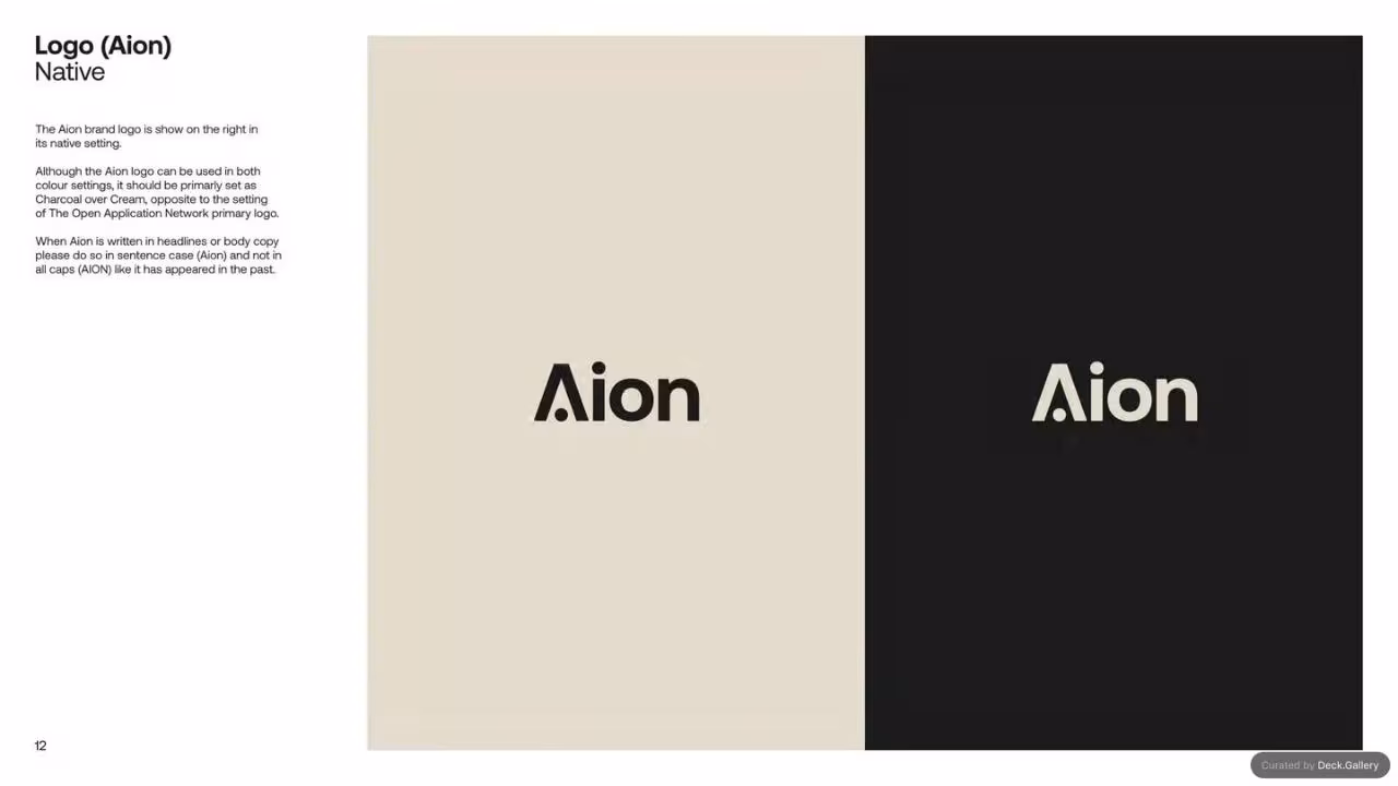 The Open Application Network Brand Guidelines, slide 11