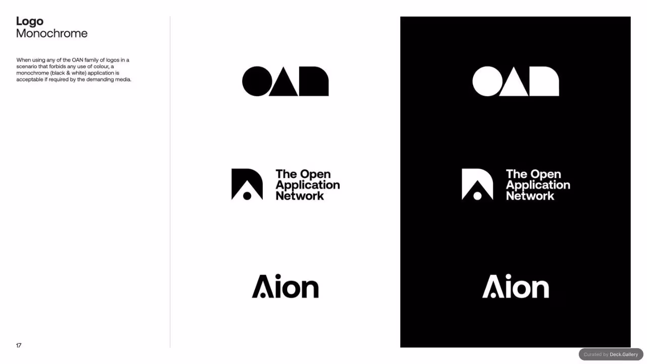The Open Application Network Brand Guidelines, slide 16