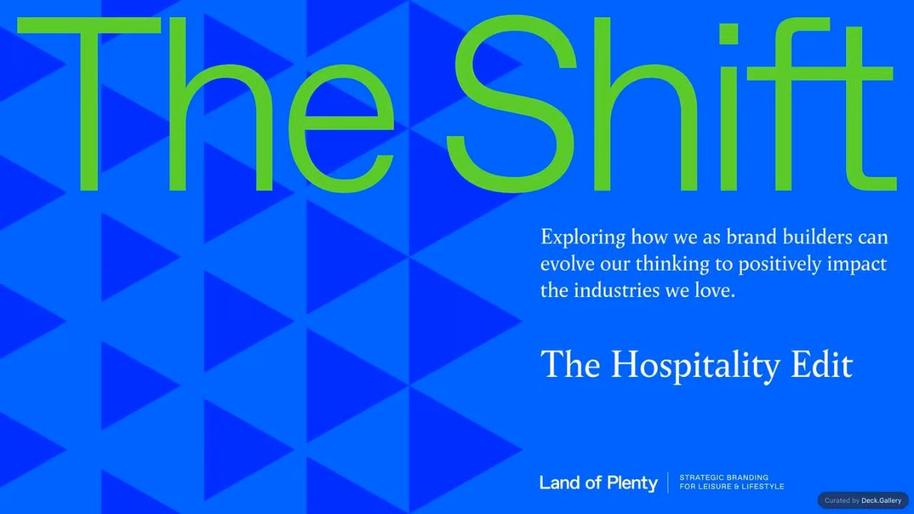 Land of Plenty: The Hospitality Edit