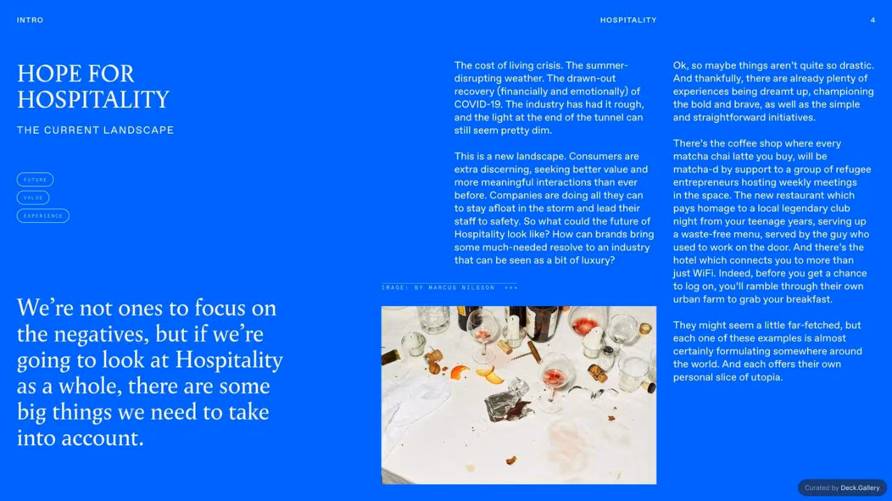 Land of Plenty: The Hospitality Edit, slide 7